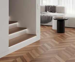 Керамогранит Laparet Wood Canarium Chevron M matt carving рект. (60х120)
